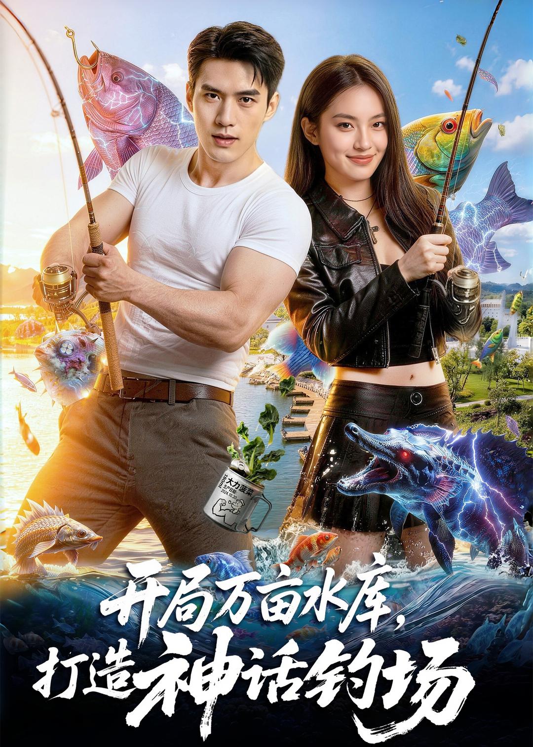 开局万亩水库，打造神话钓场 AI(全集)