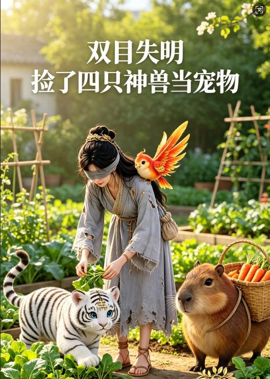 双目失明，捡了四只神兽当宠物 Ai漫剧(全集)